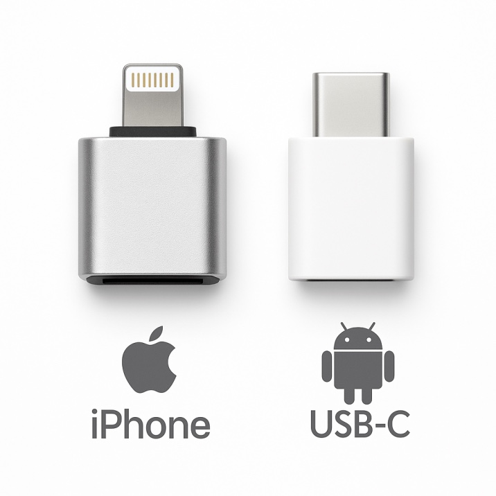 Kartenleser – MicroSD (iOS & USB-C)